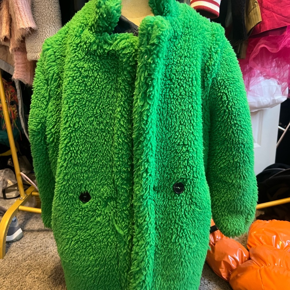 Akira Green Kids Fleece Coat